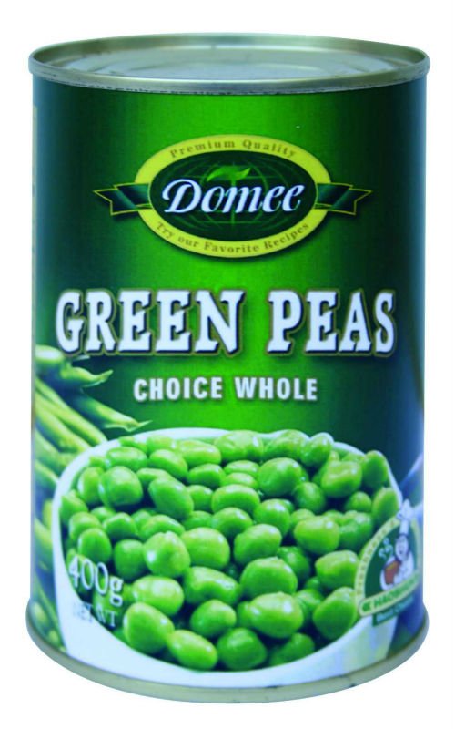 canned green peas