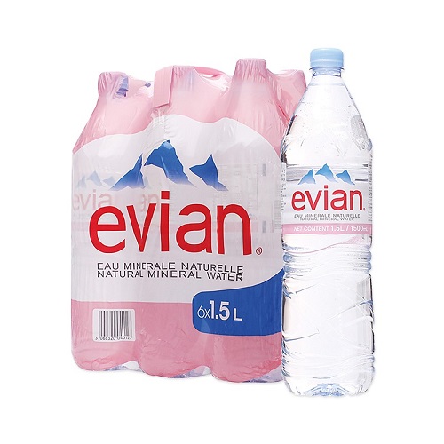 Mineral water Evian bottle 6 L on