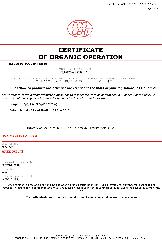 United States Organic Certificate1