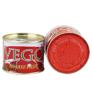 Cute Size 70g canned tomato paste with yellow ceramic coating inside
