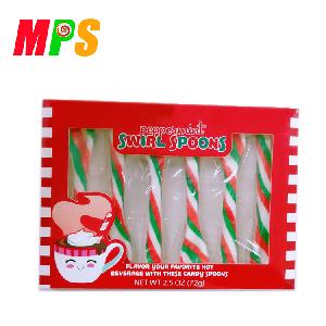 Swirl Candy cane spoons hard candy for Gift
