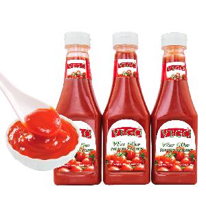 Delicious 340g Tomato Ketchup/Puree Colorful Plastic Bottle for Europe