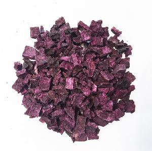 Air dried dehydrated purple sweet potato cubes sweet potato powder