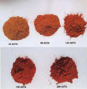 Dried red Paprika powder ASTA 40 60 80 120 150 180 200