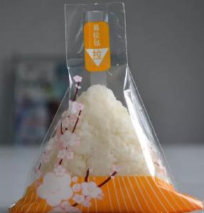 BOPP plastic film bag for onigiri triangle rice ball wrapper package