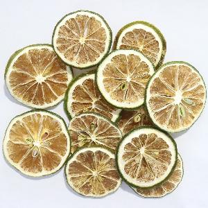 Dried green lemon slices without SO2 Air dried