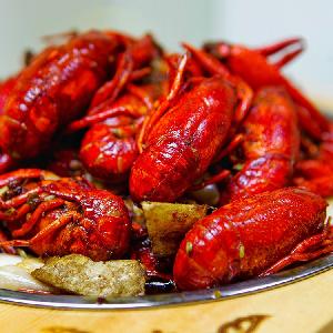 Lobster cooked whole frozen crawfish