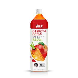 1000ml VINUT 100% Carrot Juice and Apple Juice 33.8 Fl Oz bottle No added sugars No preservative