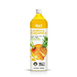 1000ml VINUT 100% Carrot Juice and Pineapple Juice 33.8 Fl Oz bottle No added sugars Preservative