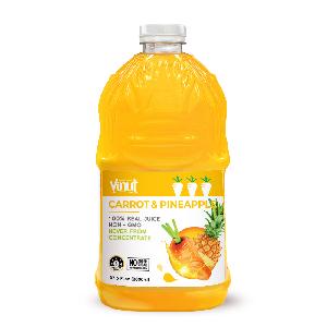 2000ml VINUT 100% Carrot and Pineapple Juice 67.6 Fl Oz bottle Juice No added sugars No preservative