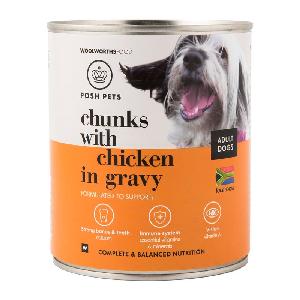 Chunks with Chicken in Gravy