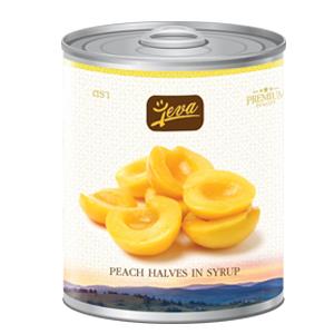 natural Canned Yellow Peaches in syrup