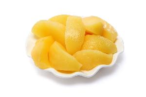 Canned yellow peach slice in light syrup