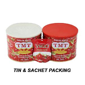 Factory Delicious OEM 210g*48 210g Canned Tomato Paste for Supermarket