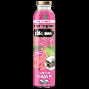 300ml Glass Bottle VINUT Chia seed drink with Tropical Guava Manufacturer Directory Super Food