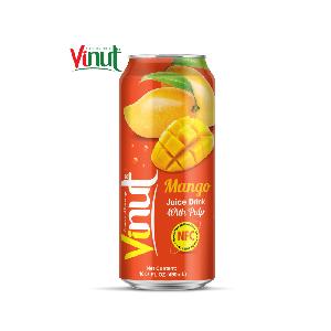 490ml can VINUT Mango juice drink with pulp 16.57 Fl Oz Mango juice with Sacs