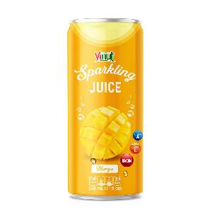 OEM Vietnam Manufacturer 330ml Slim Can VINUT Sparkling Mango Juice Drink