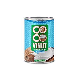 400ml Can (Tinned) Coconut Milk for cooking 17-19% Fat UHT Gluten Free and Vegan Product with Halal