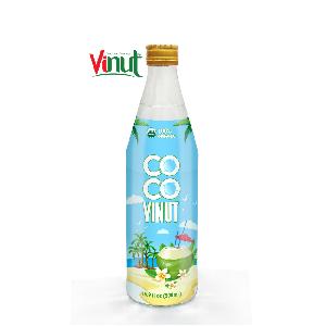 500ml Glass bottle VINUT Organic Coconut water Vietnam Wholesale Suppliers USDA Organic