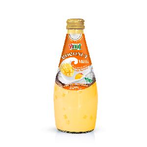290ml Glass Bottle VINUT Coconut Milk Mango 9.8 Fl oz Nata De Coco beverage distributor own brand