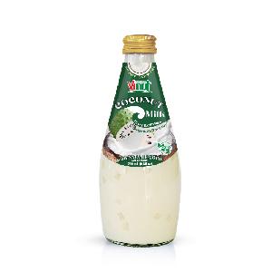 290ml Glass Bottle VINUT Coconut Milk Soursop 9.8 Fl oz Nata De Coco beverage distributor own brand