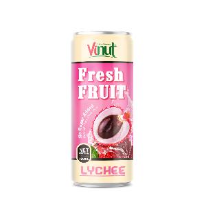320ml VINUT Fresh Lychee Juice No Sugar Added Made In Vietnam Products High Quality Good For Health
