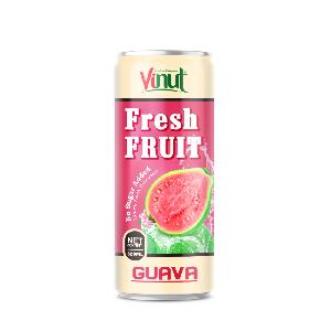320ml VINUT Fresh Guava Juice No Sugar Added Made In Vietnam Products High Quality Good For Health