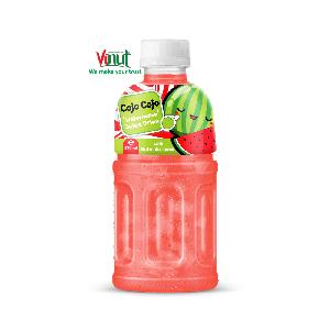 10.8 Fl Oz Cojo Cojo Watermelon juice drink with 25% Nata de coco Vietnam Suppliers Manufacturers