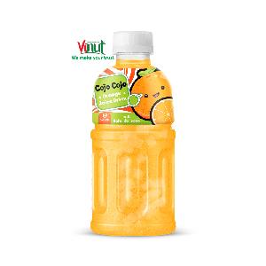 10.8 Fl Oz Cojo Cojo Orange juice drink with 25% Nata de coco Vietnam Suppliers Manufacturers