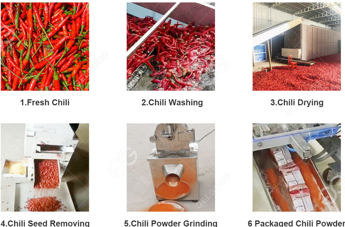 Fully Automatic Chilli Powder Machine Chili Powder Processing Plant