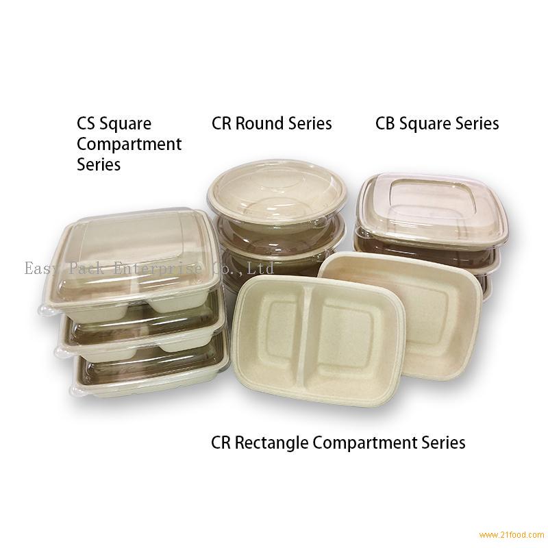 1000ml Rectangular Bagasse Container