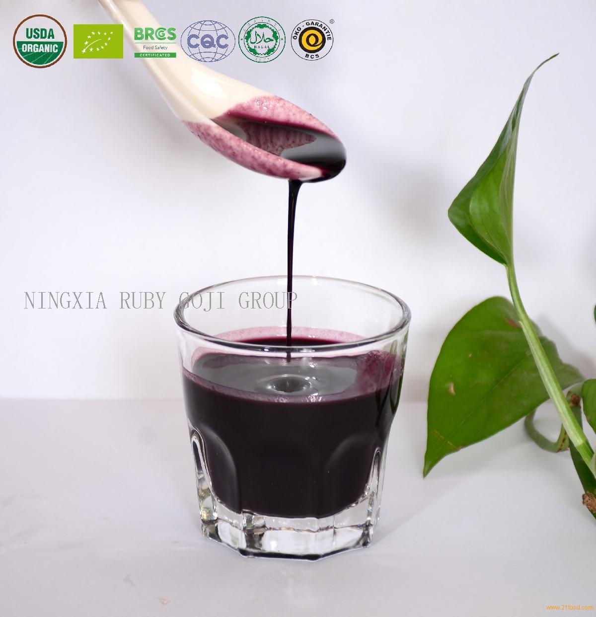 Pure Black Goji Juice produce from fresh berry in 2022