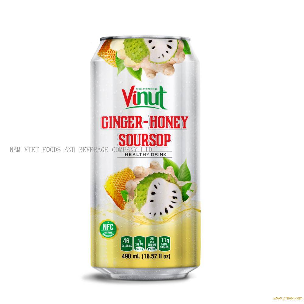 16.57 fl oz VINUT Ginger juice with Honey Soursop
