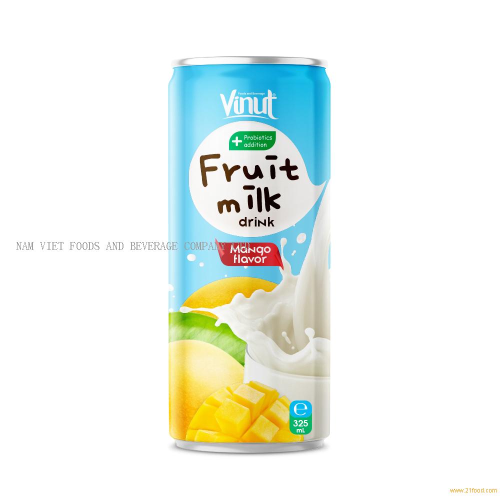 325ml Probiotics Additon Fruit Juice Milk Drink Mango Flavor