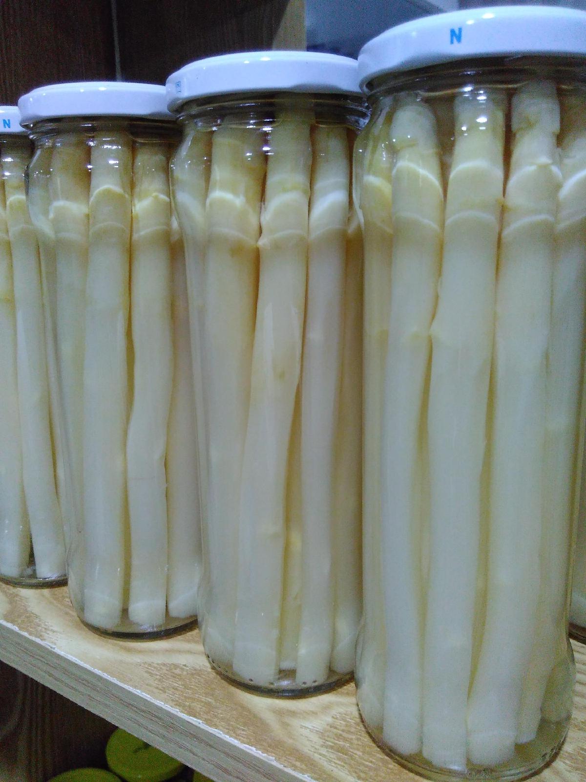 Canned White Asparagus Whole with Salt in Water