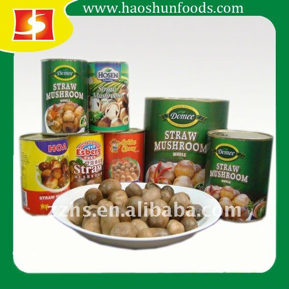 Mushroom Canned Whole Peeled Straw Mushrooms - China Mushroom, Vegetable