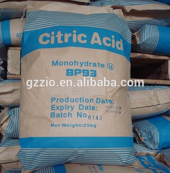 Bulk citric acid anhydrous 10-40 mesh 99% food grade for sale