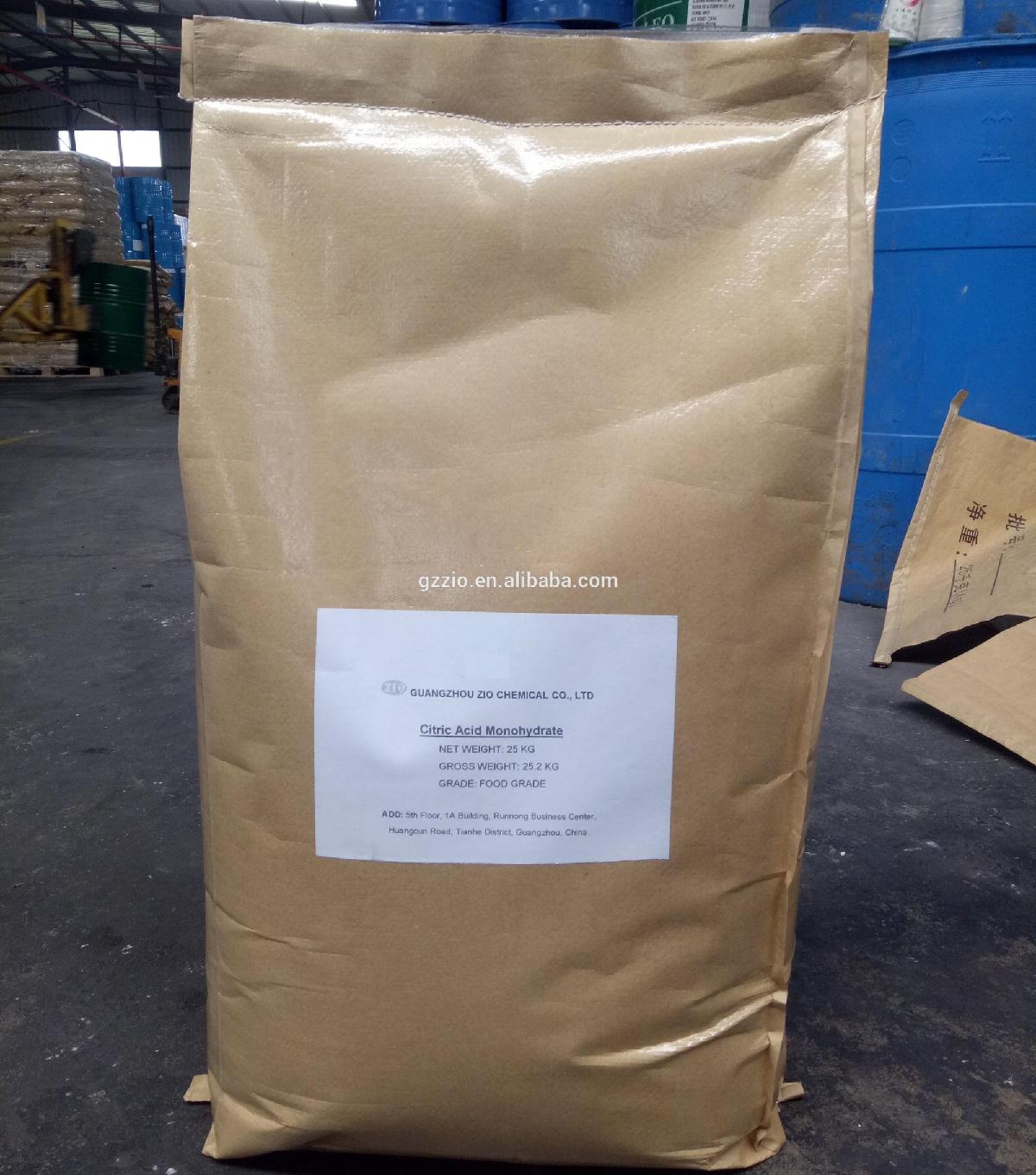 Bulk citric acid anhydrous 10-40 mesh 99% food grade for sale