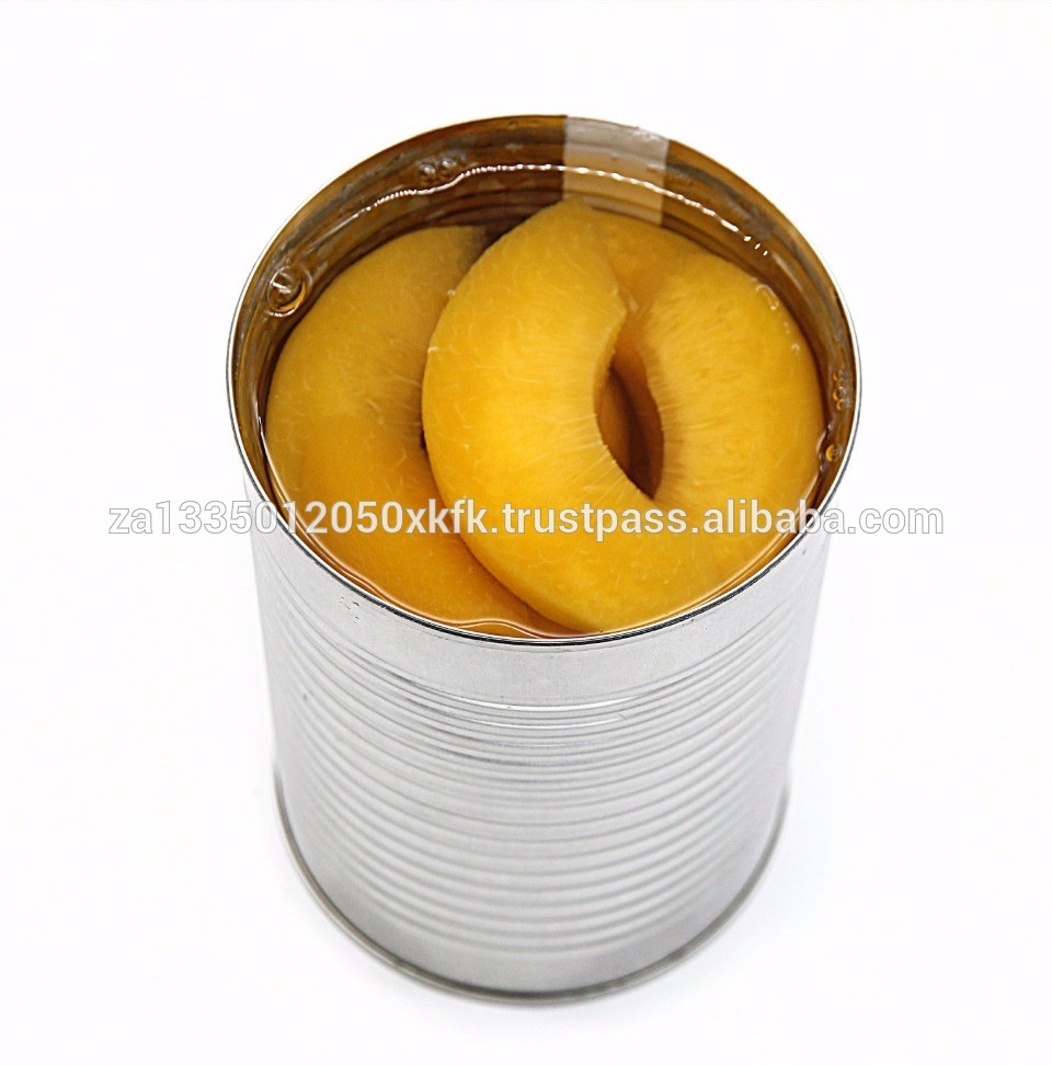 Canned yellow peach in syrup