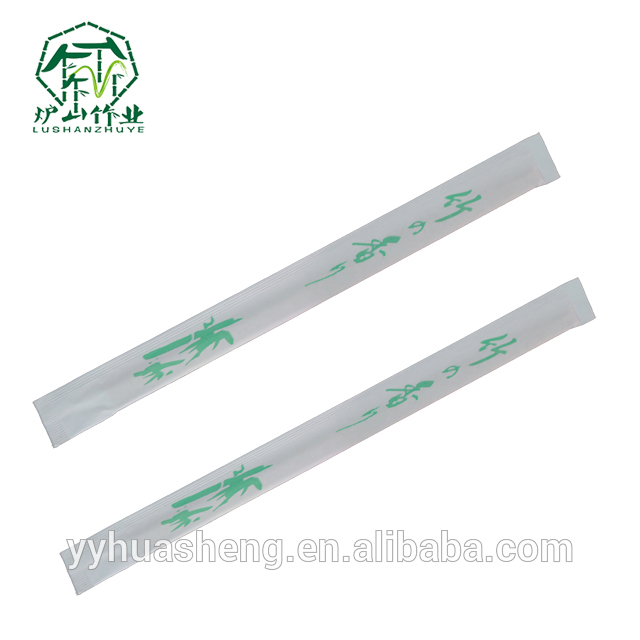 Diameter 4.5mm 5.0mm 5.5mm length 20cm 23cm Chinese paper or OPP wrapped round bamboo bambus custom printed chopsticks