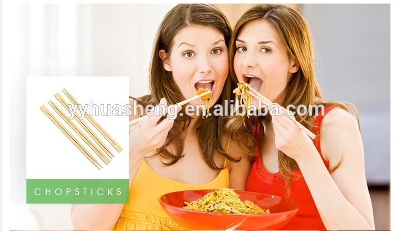 Diameter 4.5mm 5.0mm 5.5mm length 20cm 23cm Chinese paper or OPP wrapped round bamboo bambus custom printed chopsticks