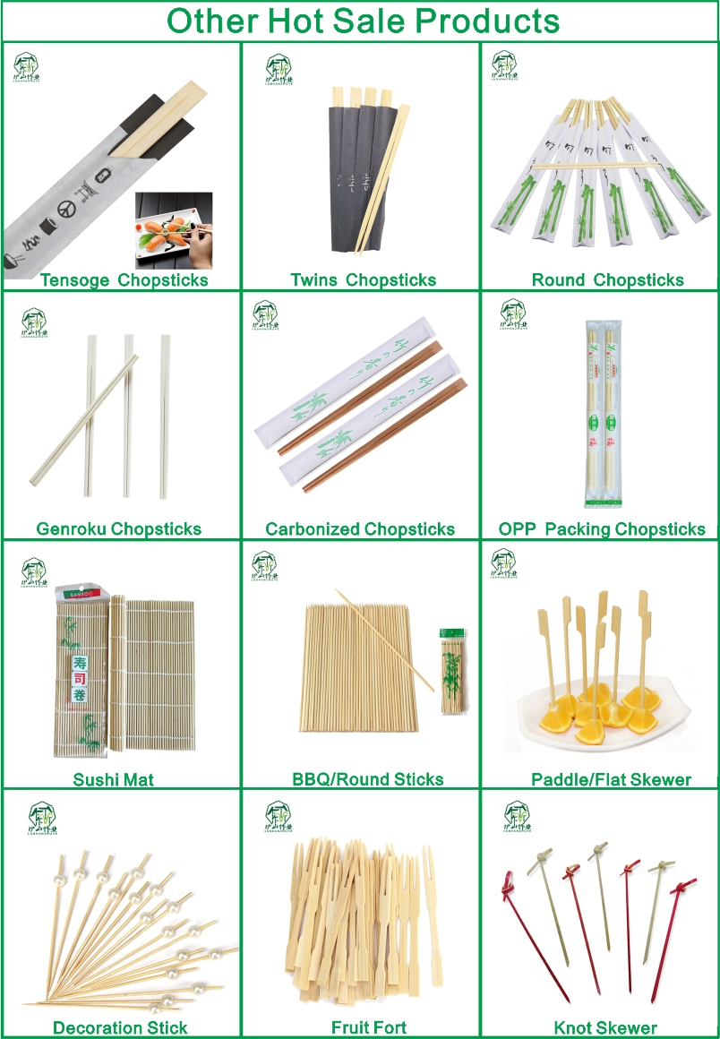 Chinese hot-sale bamboo carbonized chopsticks