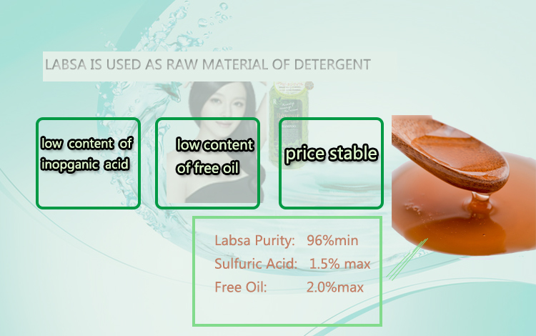acid slurry labsa chemicals 96% for detergent making liquid soap