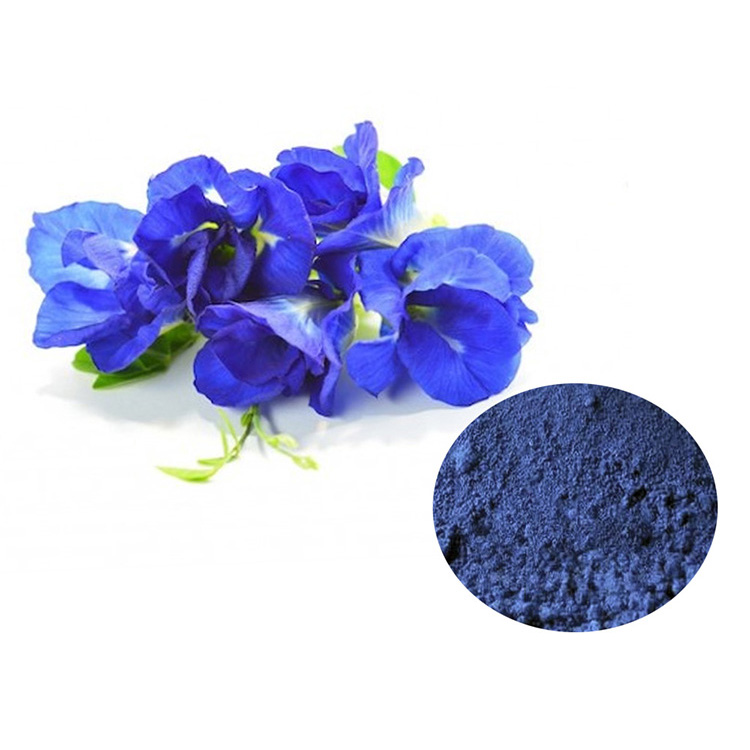 100 Natural Herbal Dried Butterfly Pea Flower Extract Powderchina