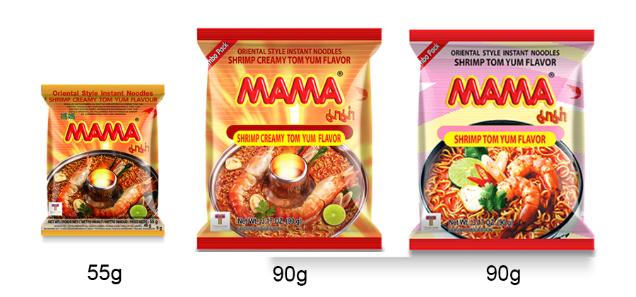 Thai agri foods co ltd Mama Jumbo Noodles Tom Yum 90g is not halal