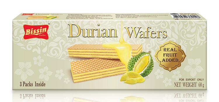 Wholesale Bissin Fruit Added Durian Cookies Baby Cracker Biscuits68g