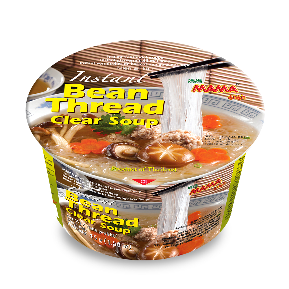 MAMA Ramen Style Instant Oriental Noodles, Bean Thread Clear Soup Flavor