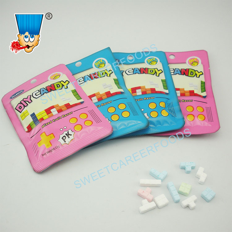 DIY Tetris Games Fruit Flavors Dextrose Pressed Candy Sweets,China price  supplier - 21food