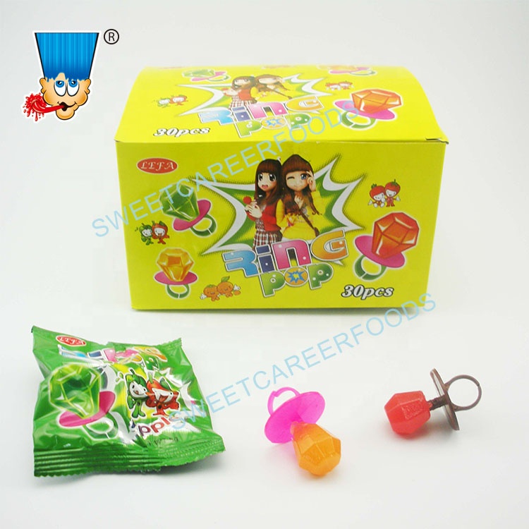 Diamond Ring Fruit Flavor Lollipop Hard Candy Sweets,China price ...