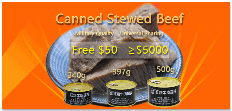 Stewed Beef canned Meat Rich nutrition food